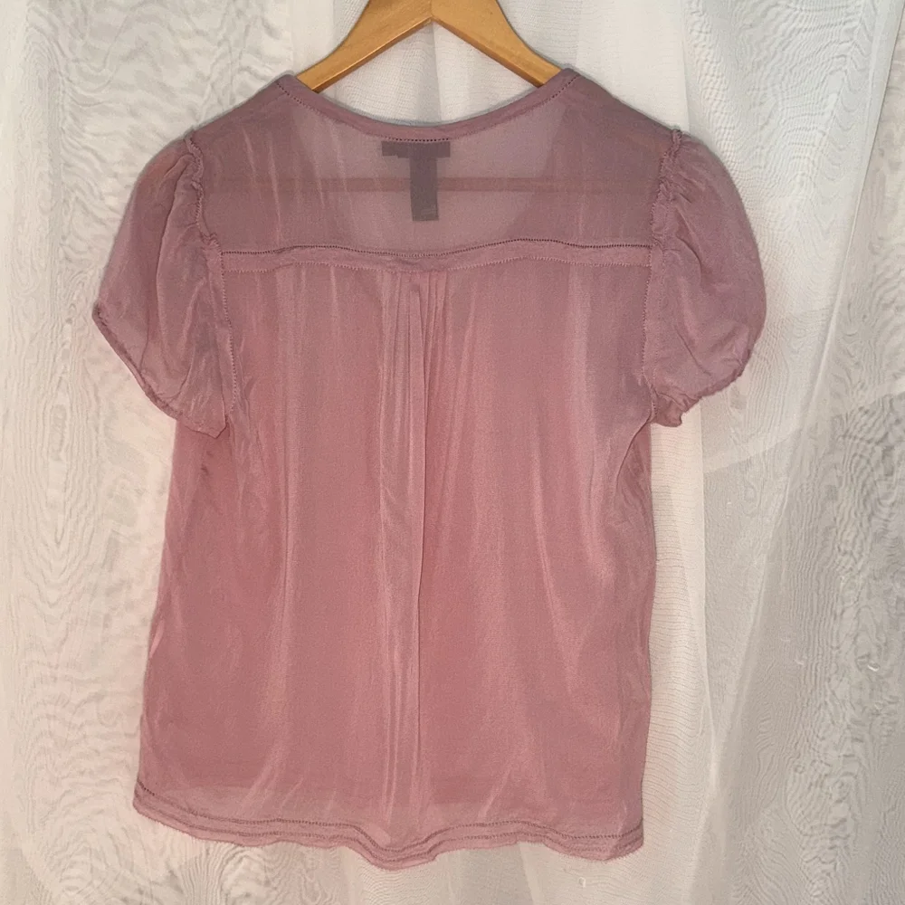 DKNY Pink Fitted Short Sleeve T-Shirt - Picture 3 of 3